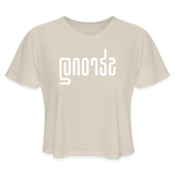 STRONG in Abstract Lines - Women's Cropped T-Shirt - dust