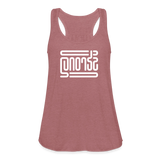 STRONG in Abstract Lines - Women's Flowy Tank Top - mauve