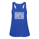 STRONG in Abstract Lines - Women's Flowy Tank Top - royal blue