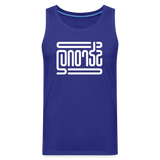 STRONG in Abstract Lines - Men's Premium Tank Top - royal blue