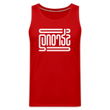 STRONG in Abstract Lines - Men's Premium Tank Top - red