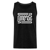 STRONG in Abstract Lines - Men's Premium Tank Top - charcoal grey