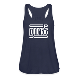 STRONG in Abstract Lines - Women's Flowy Tank Top - navy