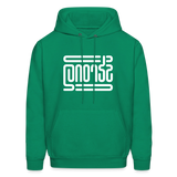 STRONG in Abstract Lines - Adult Hoodie - kelly green