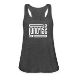 STRONG in Abstract Lines - Women's Flowy Tank Top - deep heather