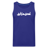 BREATHE in Abstract Characters - Men's Premium Tank Top - royal blue