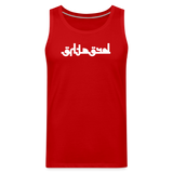 BREATHE in Abstract Characters - Men's Premium Tank Top - red