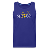 SOBER in Butterfly & Abstract Characters - Men's Premium Tank Top - royal blue