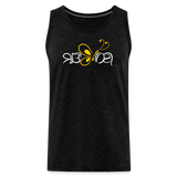 SOBER in Butterfly & Abstract Characters - Men's Premium Tank Top - charcoal grey