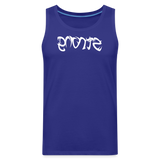 STRONG in Tribal Characters - Men's Premium Tank Top - royal blue