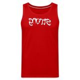 STRONG in Tribal Characters - Men's Premium Tank Top - red