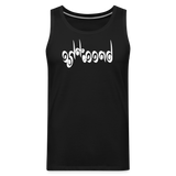 BREATHE in Curly Characters - Men's Premium Tank Top - black