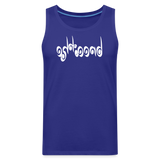 BREATHE in Curly Characters - Men's Premium Tank Top - royal blue