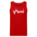 BREATHE in Curly Characters - Men's Premium Tank Top - red