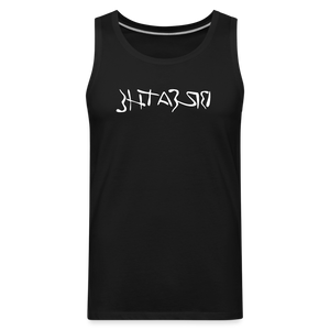 BREATHE in Ink Characters - Men's Premium Tank Top - black