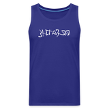 BREATHE in Ink Characters - Men's Premium Tank Top - royal blue