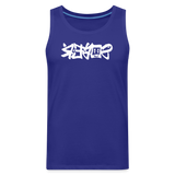 SOBER in Graffiti - Men's Premium Tank Top - royal blue