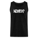 SOBER in Graffiti - Men's Premium Tank Top - charcoal grey