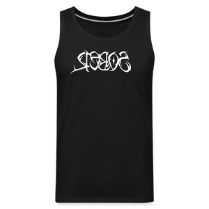 SOBER in Tribal Characters - Men's Premium Tank Top - black