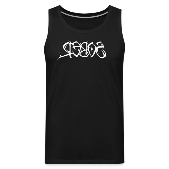 SOBER in Tribal Characters - Men's Premium Tank Top - black