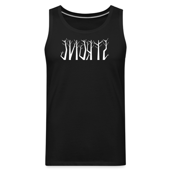 STRONG in Trees - Men's Premium Tank Top - black