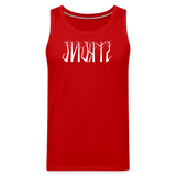 STRONG in Trees - Men's Premium Tank Top - red