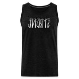 STRONG in Trees - Men's Premium Tank Top - charcoal grey