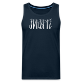 STRONG in Trees - Men's Premium Tank Top - deep navy