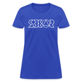 SOBER in Jagged Lines - Women's Shirt - royal blue