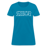 SOBER in Jagged Lines - Women's Shirt - turquoise