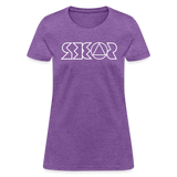 SOBER in Jagged Lines - Women's Shirt - purple heather