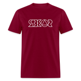 SOBER in Jagged Lines - Classic T-Shirt - burgundy