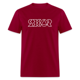 SOBER in Jagged Lines - Classic T-Shirt - dark red