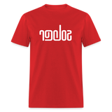 SOBER in Abstract Lines - Classic T-Shirt - red