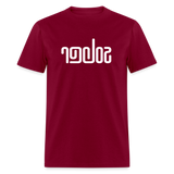 SOBER in Abstract Lines - Classic T-Shirt - burgundy