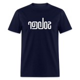 SOBER in Abstract Lines - Classic T-Shirt - navy