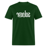 SOBER in Abstract Lines - Classic T-Shirt - forest green