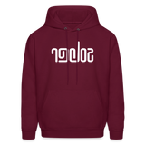 SOBER in Abstract Lines - Adult Hoodie - burgundy