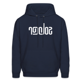 SOBER in Abstract Lines - Adult Hoodie - navy