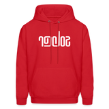 SOBER in Abstract Lines - Adult Hoodie - red