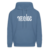 SOBER in Abstract Lines - Adult Hoodie - denim blue