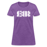 SOBER in Abstract Dots - Women's Shirt - purple heather