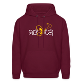 SOBER in Butterfly & Abstract Characters - Adult Hoodie - burgundy