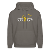 SOBER in Butterfly & Abstract Characters - Adult Hoodie - asphalt gray