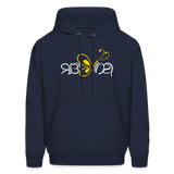 SOBER in Butterfly & Abstract Characters - Adult Hoodie - navy