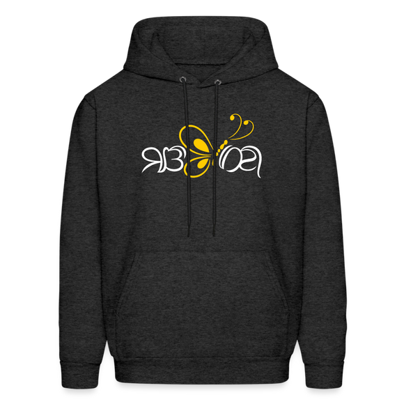 SOBER in Butterfly & Abstract Characters - Adult Hoodie - charcoal grey