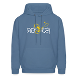 SOBER in Butterfly & Abstract Characters - Adult Hoodie - denim blue