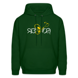 SOBER in Butterfly & Abstract Characters - Adult Hoodie - forest green