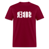 SOBER in Abstract Dots - Classic T-Shirt - burgundy