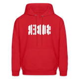 SOBER in Abstract Dots - Adult Hoodie - red